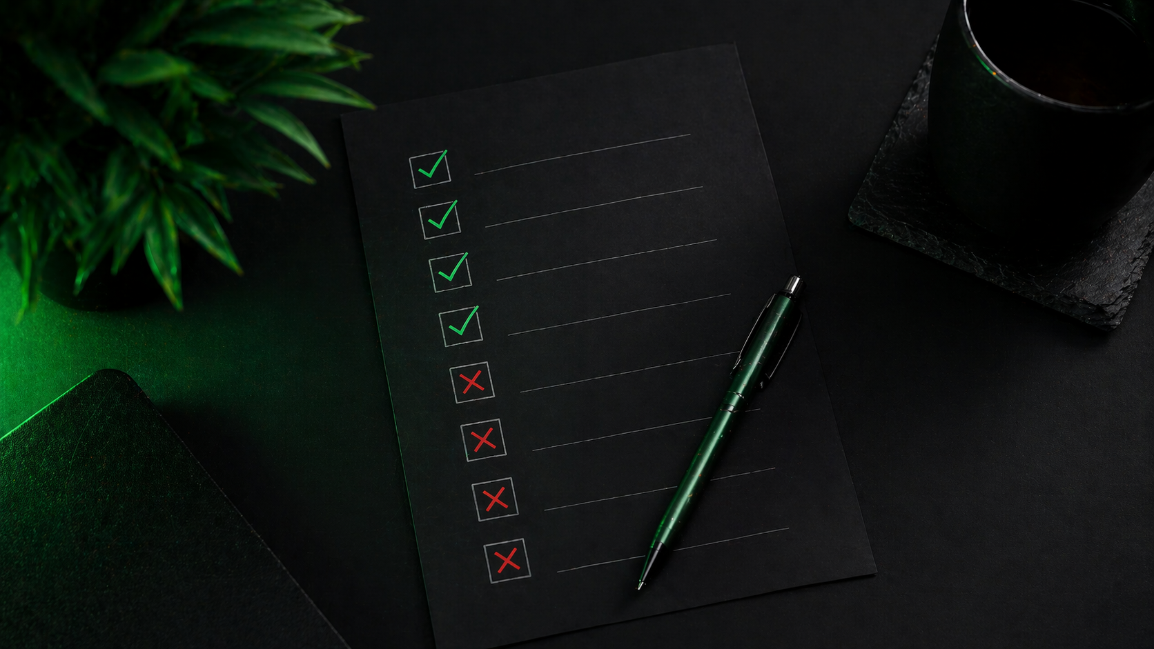 Checklist identifying legal versus illegal IPTV providers — green checks and red flags